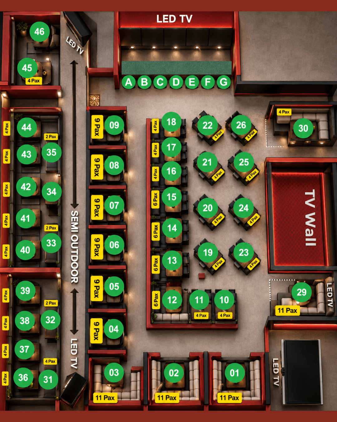 LUDO Seat Layout